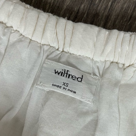 Aritzia Wilfred Neuchatel Mini Dress Floral Applique Off The Shoulders Lace - Picture 6 of 9